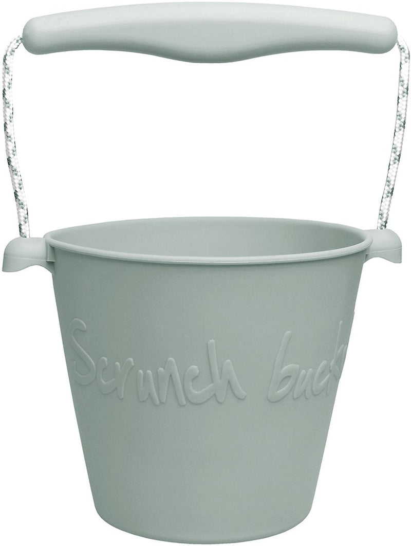 Secchiello per giocattoli Scrunch - verde - pieghevole - riciclabile