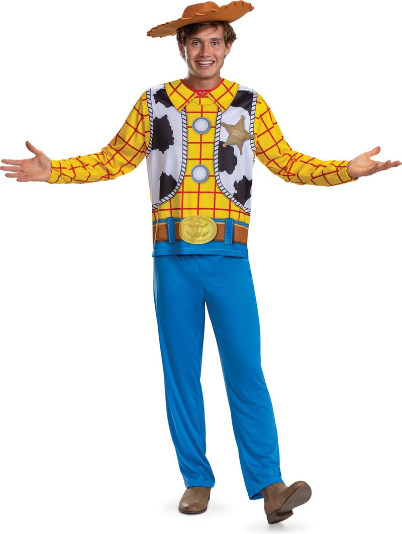 Disfraz Disney - toy story 4, disfraz de woody basic plus, talla xxl (50-52), adultos