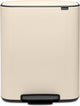 Brabantia bo prullenbak - 60 liter - 1 vak - soft beige