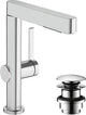 Hansgrohe finoris - wastafelkraan - met afvoerplug - 230mm - uittrekbare vuistdouche - 2 straalfuncties - chroom