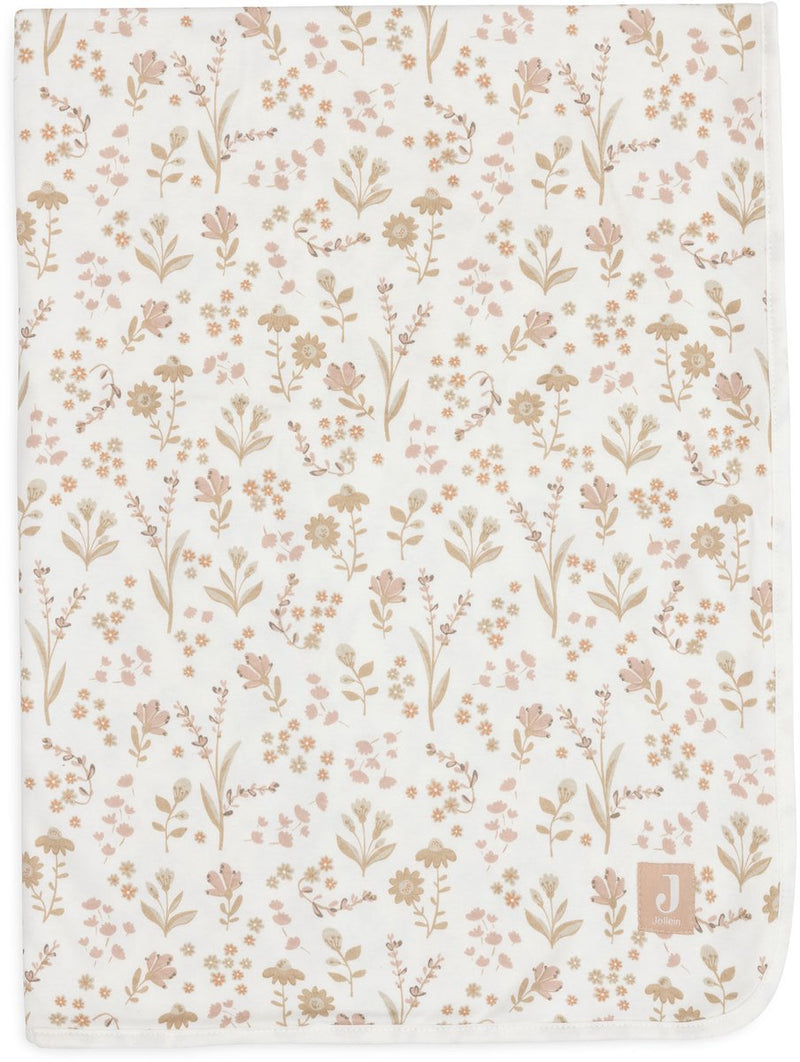 Jollein coperta per culla in jersey 75x100 cm - coperta per culla bambino - fiorita