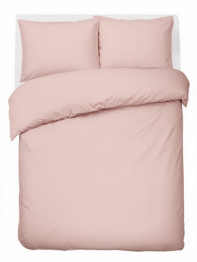 Silenzio. copripiumino living hush living percalle - 100% cotone - 200tc - extra fresco e fresco - resistente e durevole - 240x220+20 cm - 2 federe x 60x70 cm - con anelli di montaggio - rosa antico