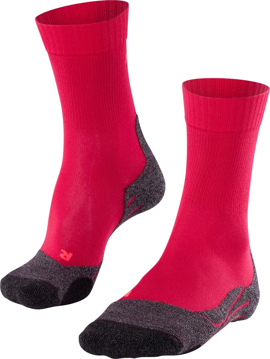 Falke tk2 cool anti-blaar dik lyocell functioneel materiaal wandelsokken dames rood - maat 35-36