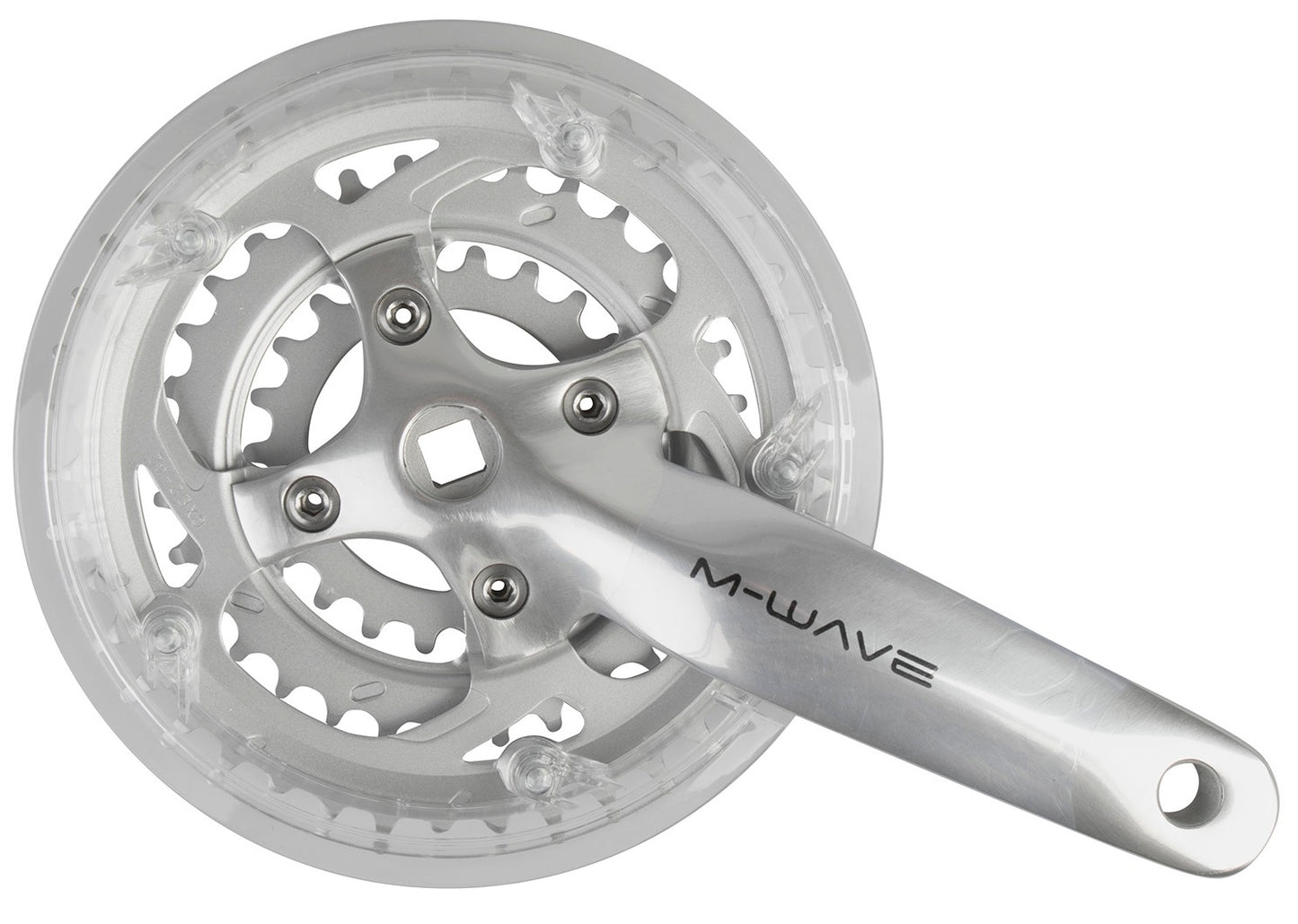 M-Wave Crankset 22 32 42t 170mm 7-8 Velocità con argento a catena