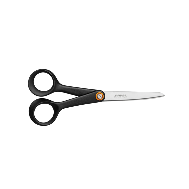 Fiskars 1067002 - tijeras uni ff 17cm, negras | 5 piezas