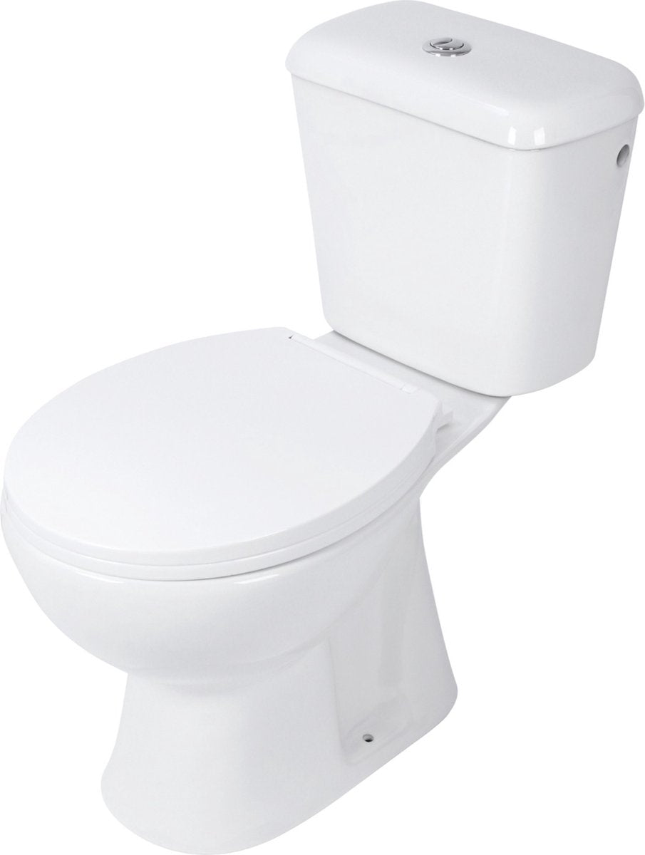Differnz WC Duo Block in piedi sul retro bianco da sotto