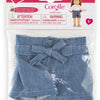 Pantaloncini in denim Corolle ma bambola con fiocco - 36 cm