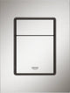 Inodoro con panel de control cosmopolitan Grohe skate - doble descarga - supersteel (acero inoxidable)