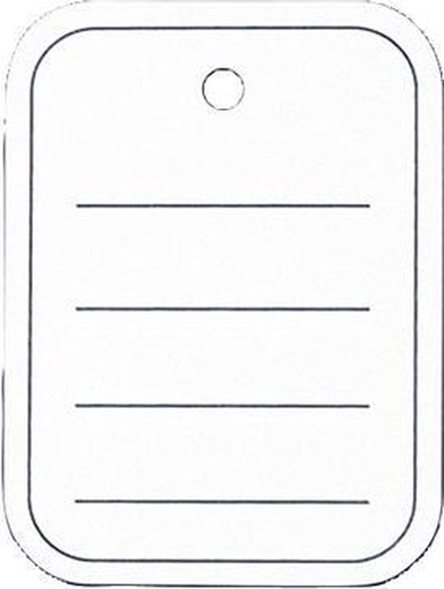 Sigel - cartellini prezzo - 40x50 mm - con foratura - rigati - scatola da 500 pezzi - si-zb350