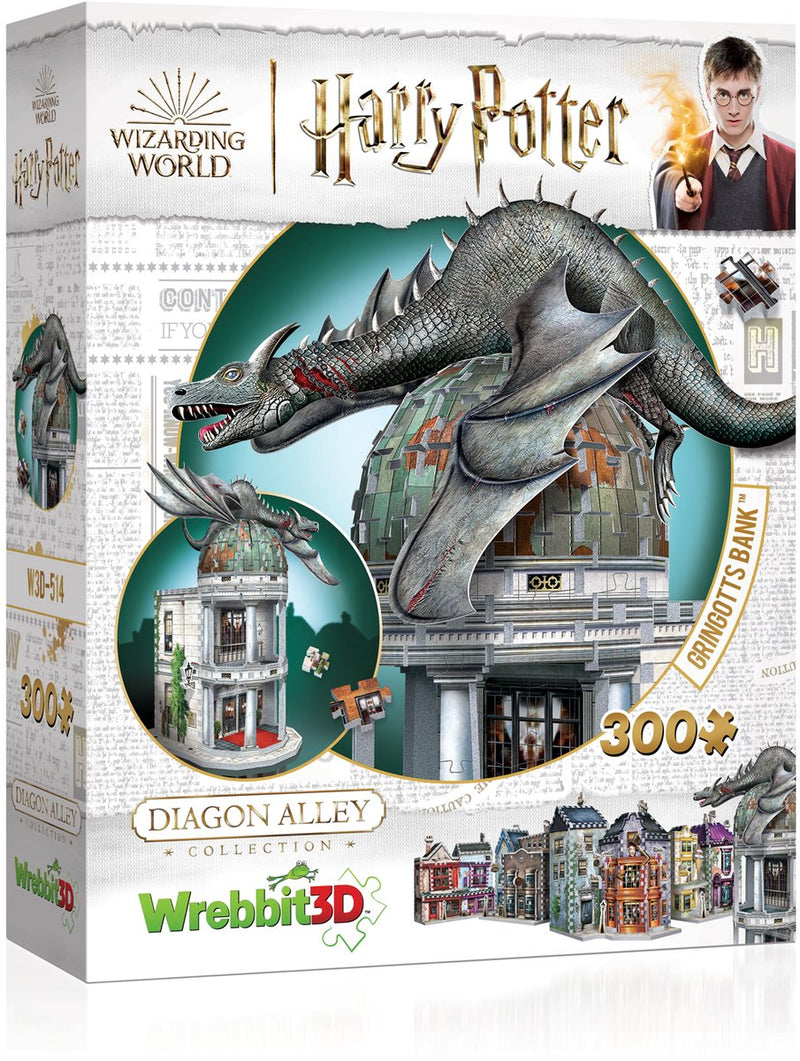 Wrebbit Gringotts Bank - Harry Potter - Puzzle 3D - 300 pezzi
