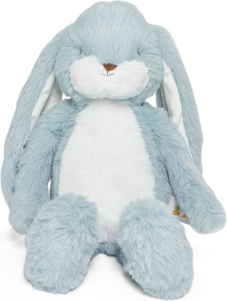 Bunnies by the bay coniglio floppy nibble - animale di peluche - peluche per bambini - dettagli ricamati - 34 cm - blu tempesta