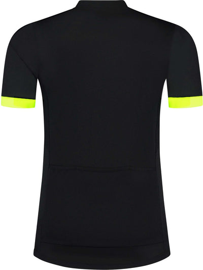 Rogelli core fietsshirt heren - korte mouwen - zwart fluorgeel - l