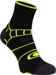Avento wielrensokken met climayarn - zwart fluorgeel - 35-38
