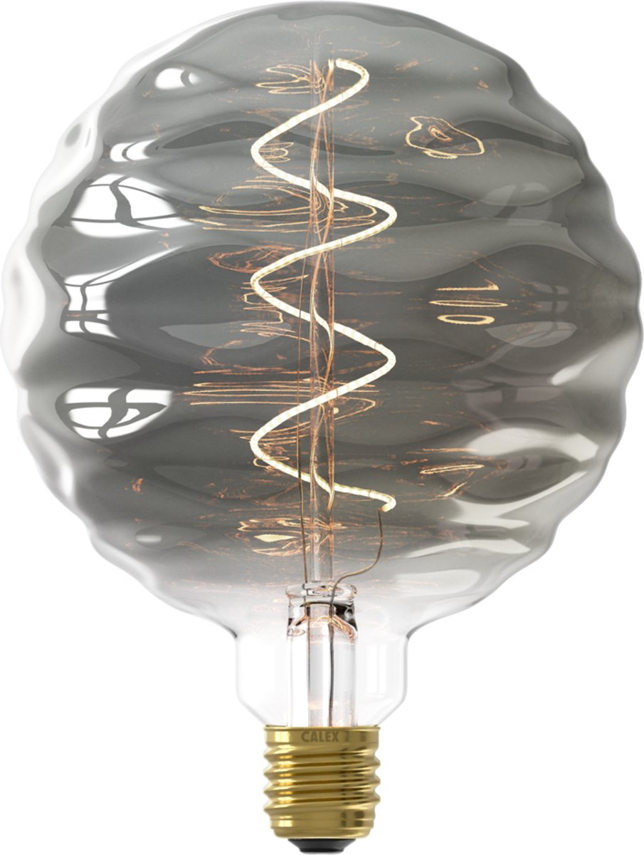 Calex bilbao xxl titanium - e27 led lamp - filament lichtbron dimbaar - 4w - warm wit licht