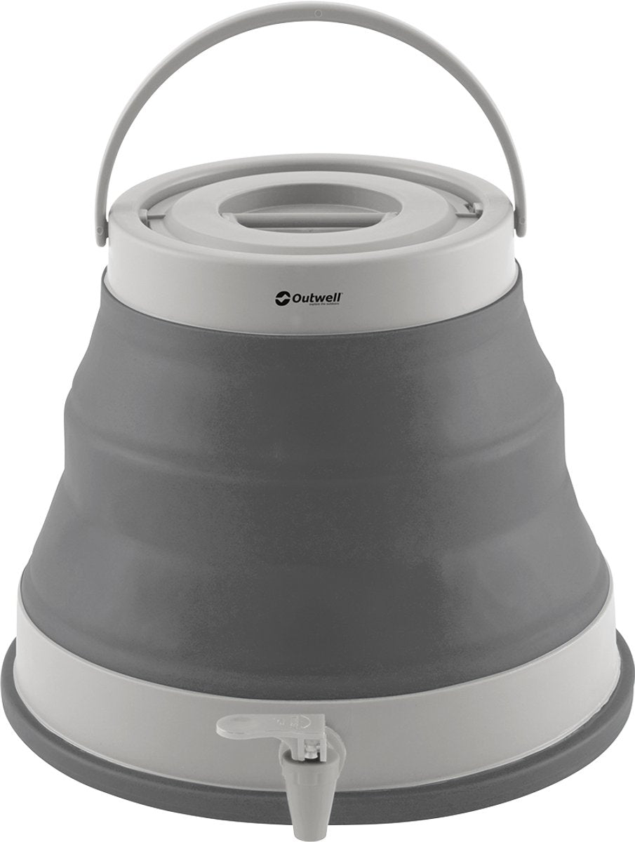 Outwell colapso portador de agua tanque de agua 12 l plegable silicona gris