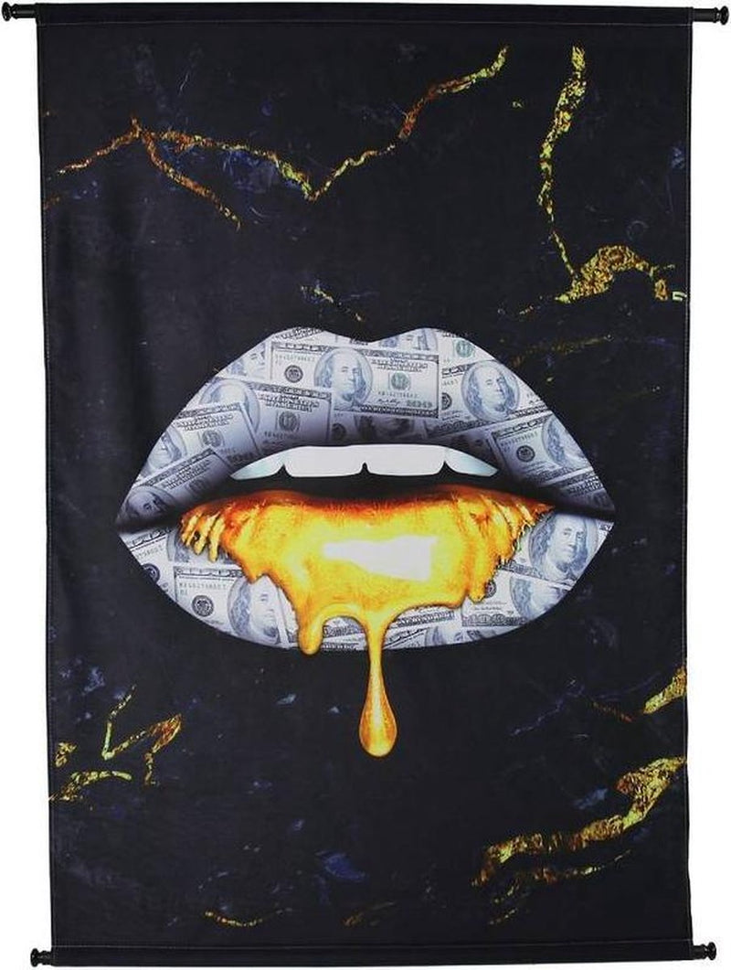 Toalla de pared hd collection dólar negro 105x3x136cm