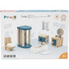 Mobili Viga per casa delle bambole, bagno, dimensioni 2x2x7,5 cm, 7 parti 1 set