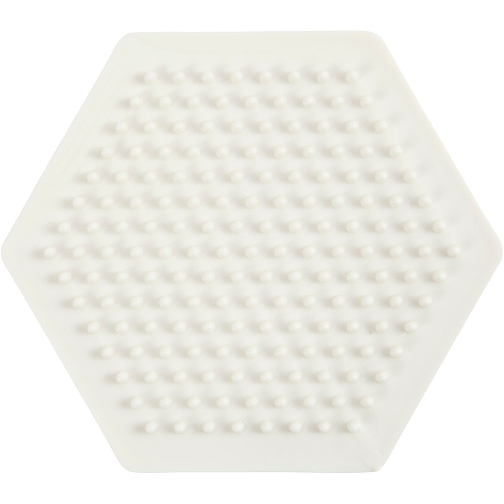 Placa base Nabbi biobeads, hexagonal, tamaño 8,5x8,5 cm, mediana, 1 pieza
