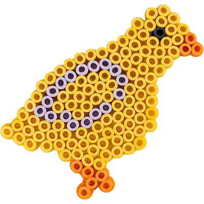 Placa base Nabbi biobeads, pájaro, tamaño 6,2x13,4 cm, mediano, 1 pieza