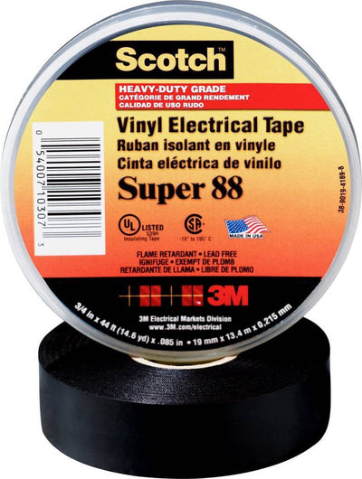 Nastro isolante Scotch super88-19x20-b nero (L x L) 20 m x 19 mm 1 pezzo(i)