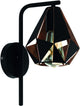 Eglo carlton 4 wandlamp - e27 - 31,5 cm - zwart koper