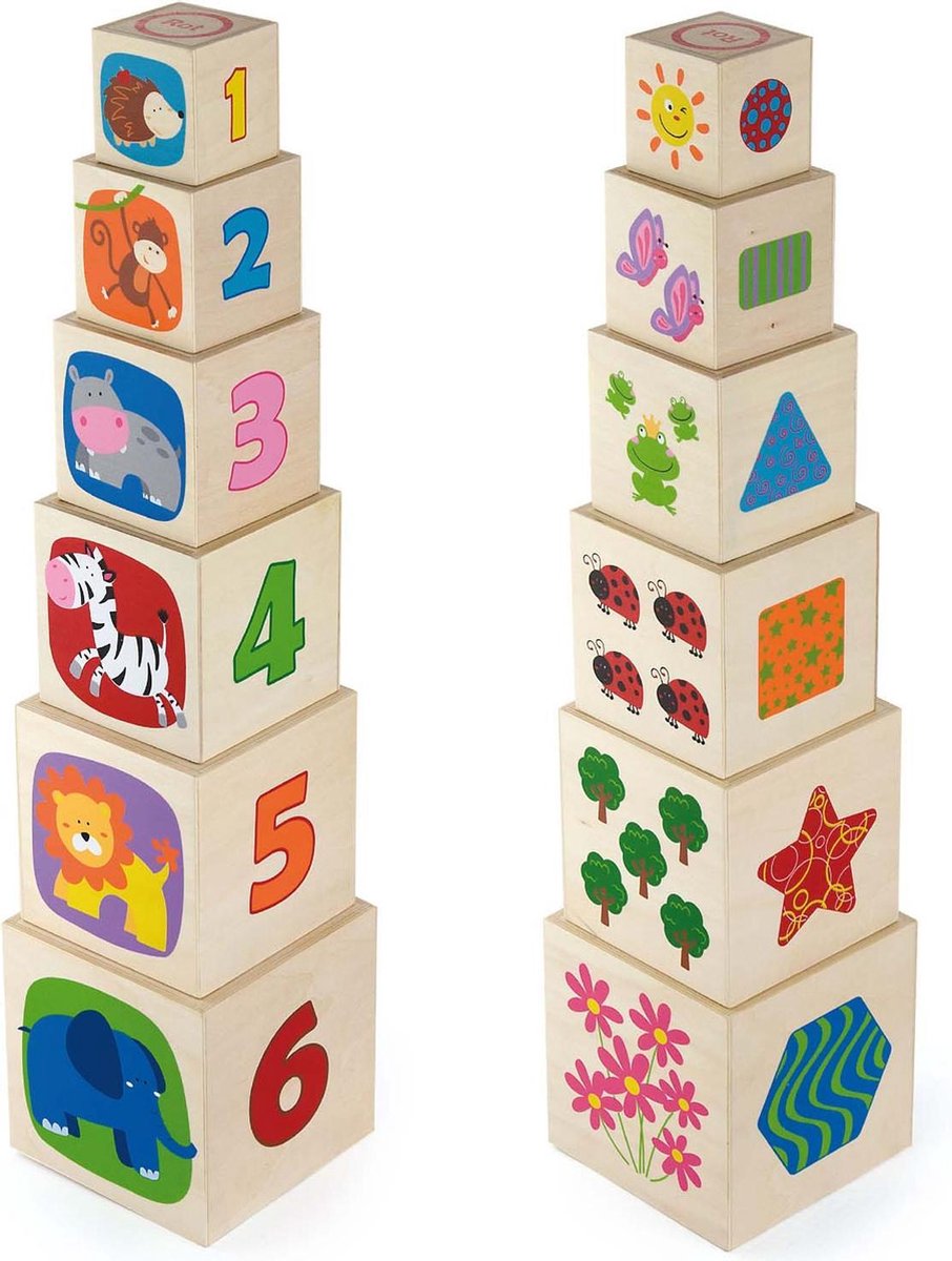Vigatoys educatief spel - stapelkubus