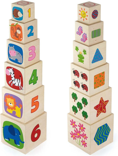 Gioco educativo Vigatoys - cubo impilabile