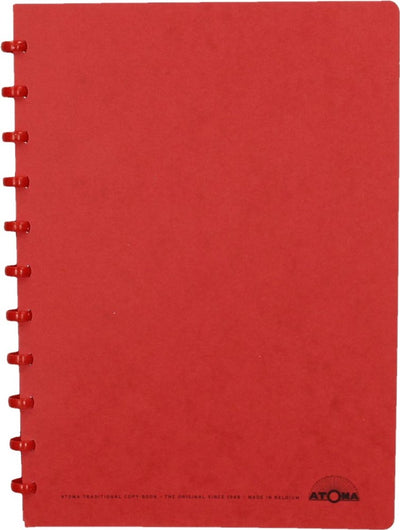 Escritura átomo | pies a4 | 144 páginas | cuadros 5 mm | rojo