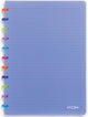 Quaderno Atoma Atome Tutty Frutti - A4 - 144 pagine - a righe - blu trasparente