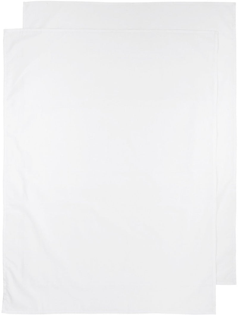 Lenzuolo per culla Meyco Baby Uni - Confezione da 2 - Bianco - 75x100 cm - 0,3 tog