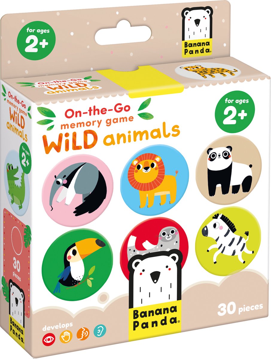 Banana Panda - On -the -go Memory Game Wild Animals - 30DLG.