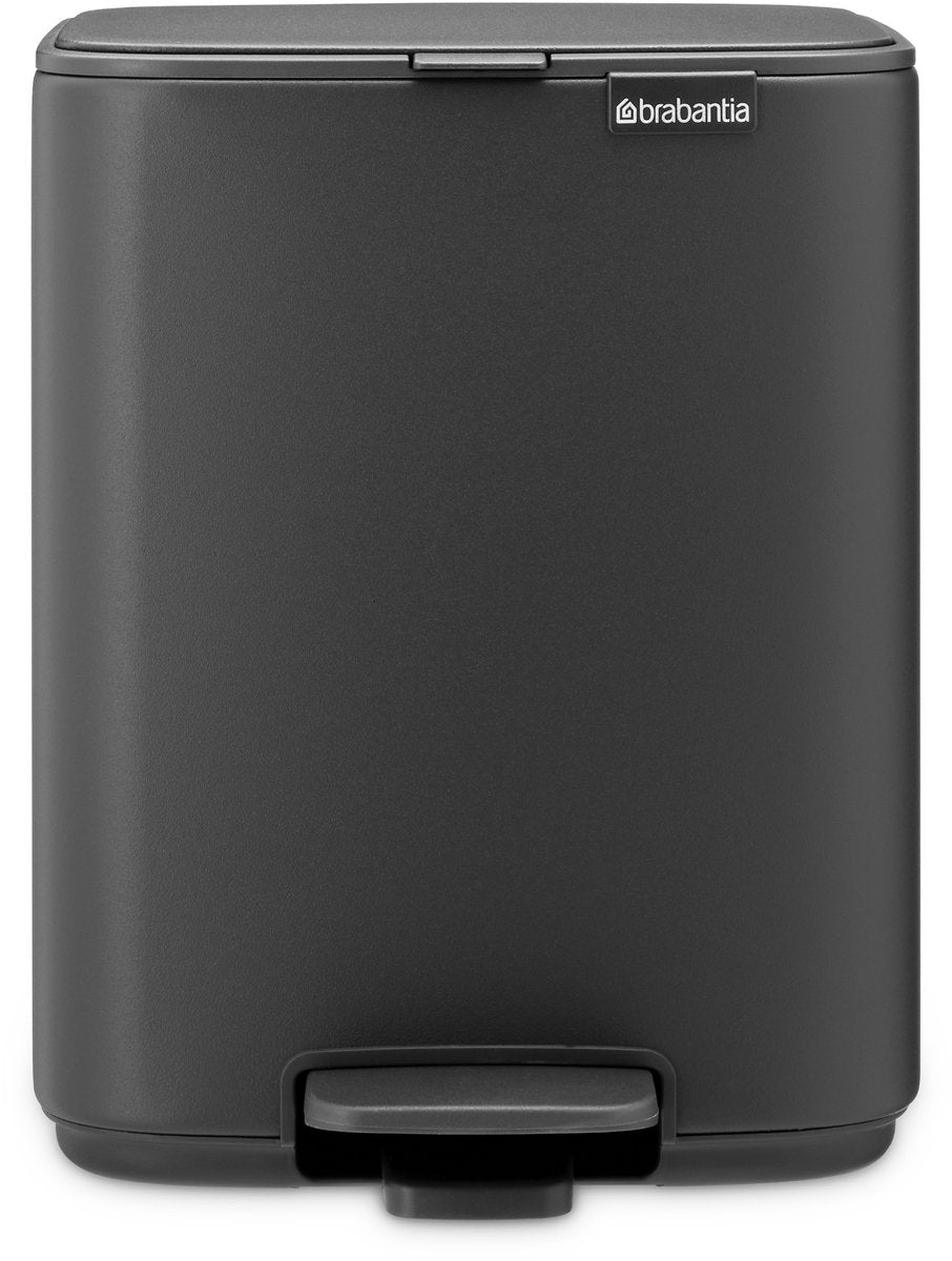 Brabantia bo pedaalemmer - 7 liter - badkamer - mineral infinite grey