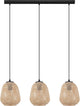 Eglo dembleby - hanglamp - e27 - 90 cm - zwart