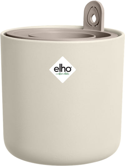 Elho amazing avocado pot 12 - kweekpot voor binnen - 100% gerecycled plastic - ø 12 x h 12.1 cm - linnen wit