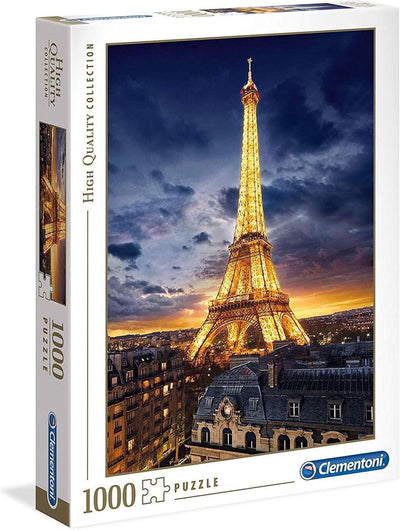 Clementoni - puzzle - 1000 pezzi - tour eiffel - puzzle per adulti - collezione di alta qualità