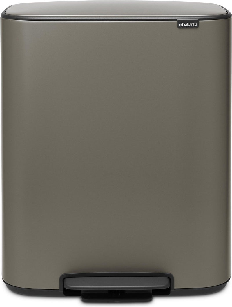 Papelera Brabantia bo - 60 litros - 1 compartimento - platino