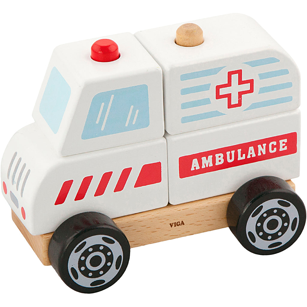 Https: www.cchobby.nl viga-houten-stapelbare-ambulance-speelgoed-ambulance-afm-13x10x8-cm-1-stuk