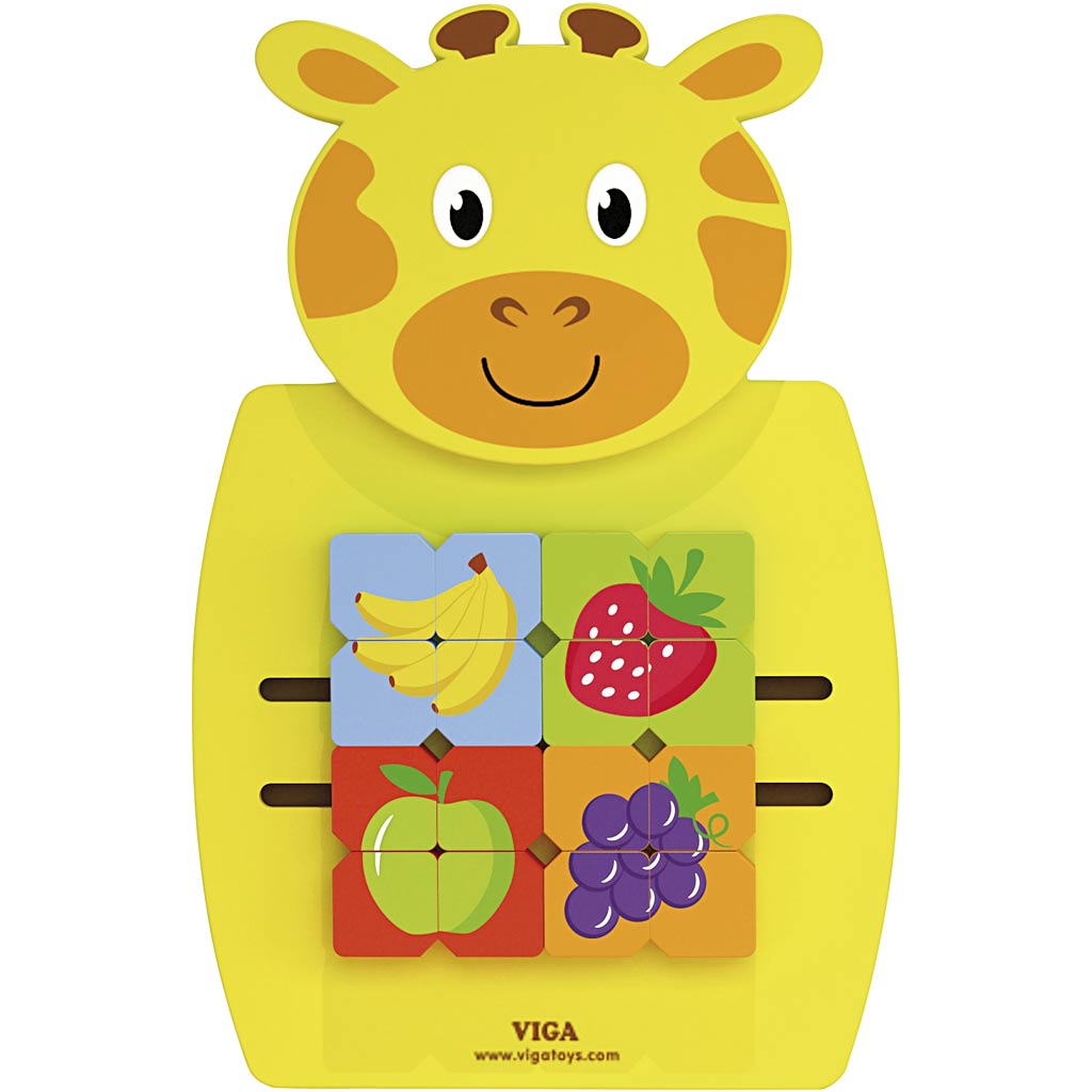 Tablero de actividades Viga, jirafa, dimensiones 36x55x3,5 cm, 1 pieza