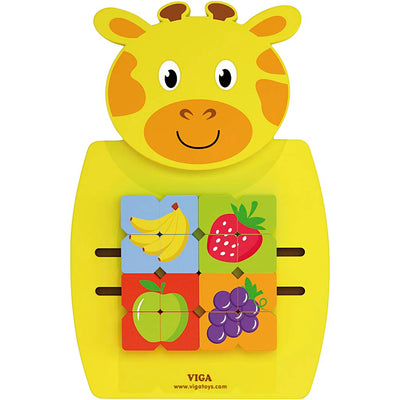 Tavola attività Viga, giraffa, dimensioni 36x55x3,5 cm, 1 pezzo