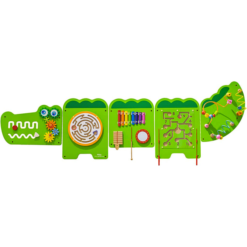Parete gioco Viga con design coccodrillo, dimensioni 187x61 cm, 1 pezzo