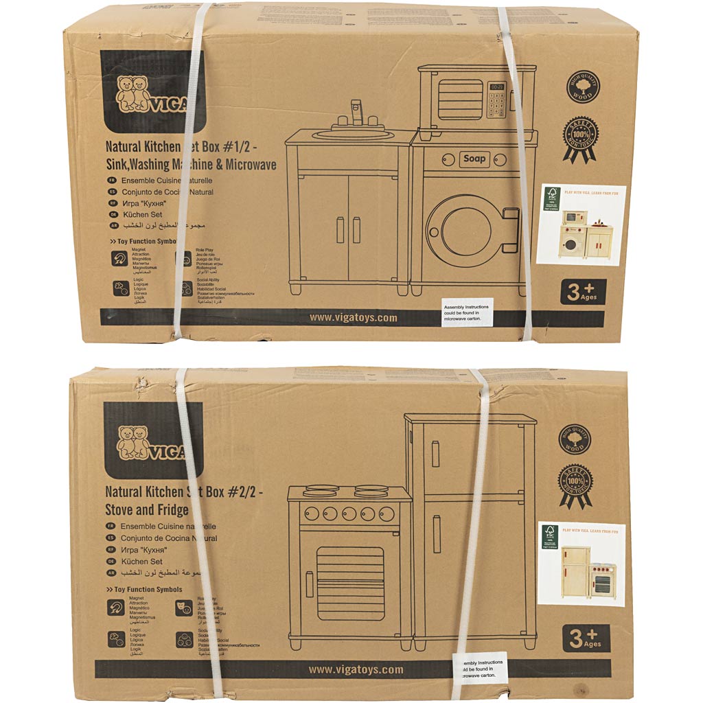 Viga play kitchen, dimensions 160x54x36 cm, 1 set