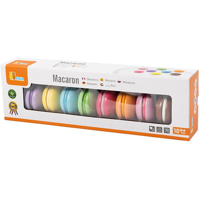 Macarons in legno Viga, misura 4,5 cm, 8 pezzi, 1 scatola