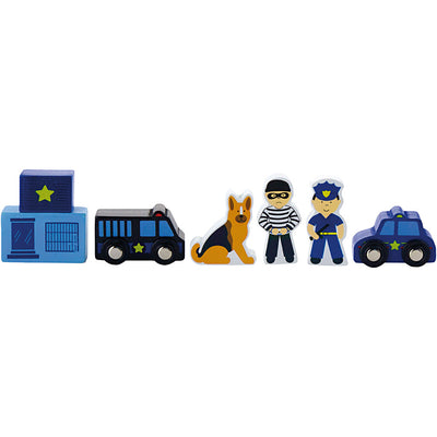 Accessori ferroviari Viga, polizia, 6 parti 1 set
