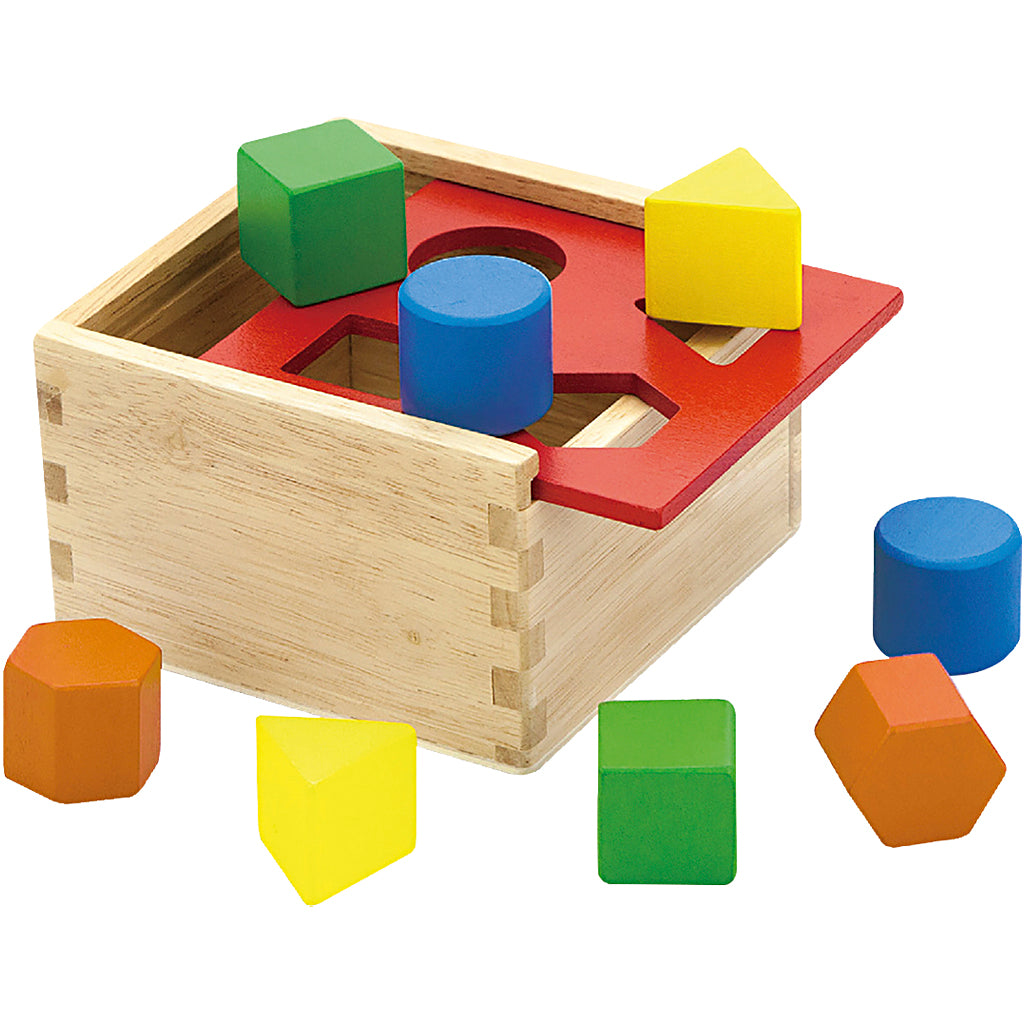 Viga wooden shape sorter, dimensions 13x13x8 cm, 1 piece