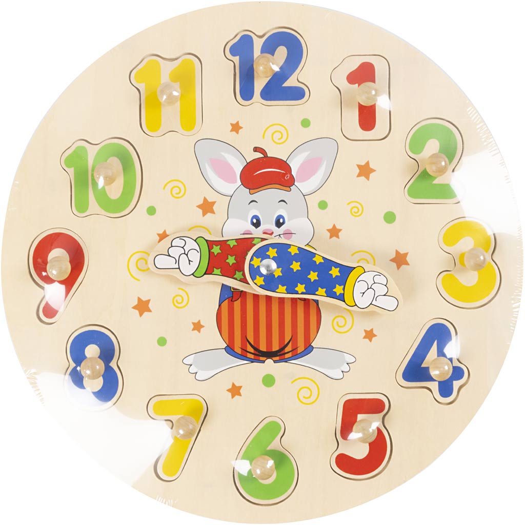 Viga clock puzzle, d 30 cm, 12 parts, 1 piece