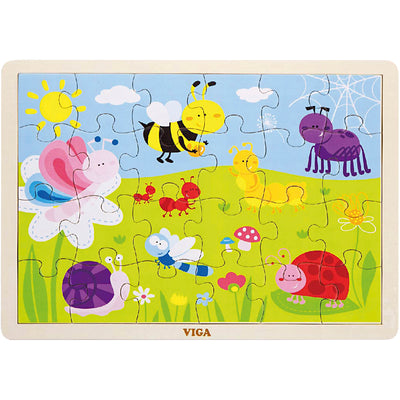 Puzzle in legno Viga, misura 30x22,5 cm, 24 parti, 1 pezzo