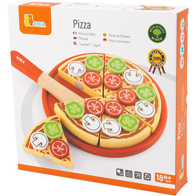 Pizza da gioco in legno Viga, dimensioni 23x3,5 cm, 1 pezzo