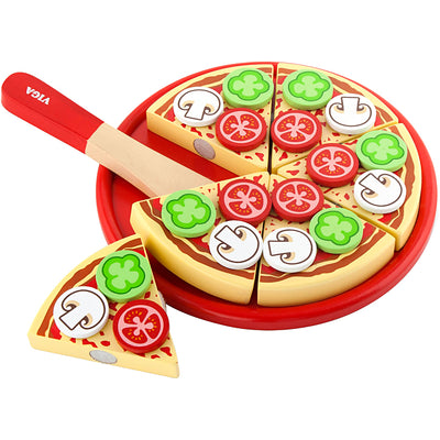 Pizza da gioco in legno Viga, dimensioni 23x3,5 cm, 1 pezzo