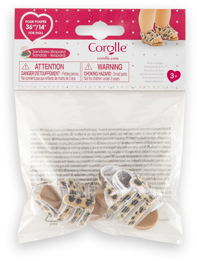 Sandalias muñeca Corolle ma leopardo - 36cm