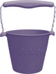 Scrunch speelgoedemmer - paars - opvouwbaar - recycleerbaar